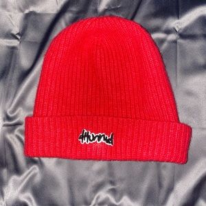 4hunnid red beanie